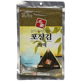 Kaneyama Seaweed Wrappers for Triangular "Onigiri" Rice Ball (20 Sheets Refill)