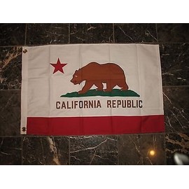 usep 2x3 Embroidered Sewn State of California Cotton Flag 2'x3' House Banner Grommets