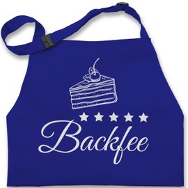Kinderschürze Schürze Kinder Jungen Mädchen - Backschürze - Backfee - Geschenk Bäckerin Back Backen - 7-14 Jahre - Royalblau - kinderbackschürzen baking ab 7 personalisiert 3 11