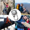 Aceshop Carabiner Watch Digital Clip On Quartz Watch Multifunctional Carabiner