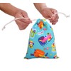 Amoyie Cotton Drawstring Bag Sets 3pcs, Kids Storage Bags for