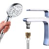 Quick Disconnect Shower Hose to Sink Faucet Snap Adapter, Indoor