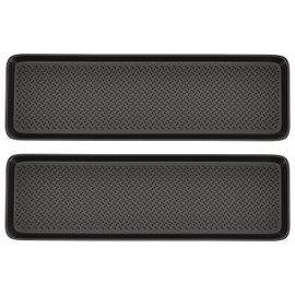 Matace 2 Pack Rubber Extra Large Shoe Tray for Entryway,Long Boot Tray,Slim Boot Mat for Indoor and Outdoor Use,16x55 in, Rectangular (Pack of 2)