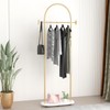 Gold Clothing Rack, Modern Clothes Rack with Shelf, Heavy Duty