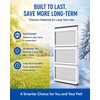 3-Panel Airseal Pet Door Flap 10.25x15.75in XL, Metal Connection