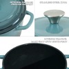 Flavehc Dutch Oven Pot with Lid 1.8 qt Cast Iron