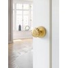 SORWDUERM Dummy Gold Door Knobs Interior Satin Brass Dummy Door