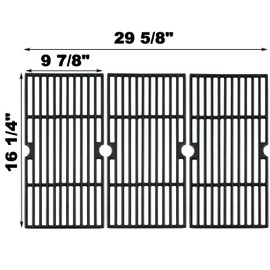 DGF510SBP Grill Grates Replacement Parts for Dyna Glo DGF510SSP DGF510SSP-D BHG Gas Grill Parts BH15-101-099-02 GBC1462W BH13-101-099-01 BY15-101-001-02 Backyard Grill Cooking Grates Cast Iron Grids