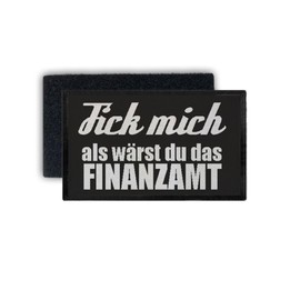 Copytec Rectangular Patch Me Finanzamt Fun Humour Saying Hard 7.5 x 4.5 cm #34721