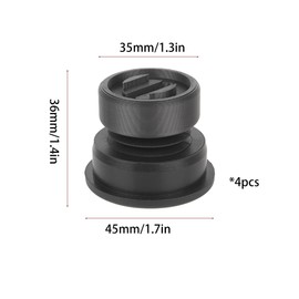 Upgraded 4-Pack Silicone Anti-Vibration Feet for Bambu Lab X1/X1C/X1E/P1/P1S/A1 - Reduce Printer Noise & Improve Stability, Anti-Slip Wear-Resistant 3D Printer Accessories