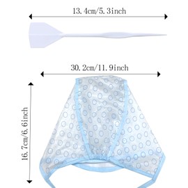 BLMHTWO 6PCS Highlighting Cap Hair Highlights Coloring Dye Tool Set Frosting Cap Hair Dye Colouring Cap Hair Disposable Tipping Frosting Cap and Spatula with Crochet Hook for DIY Dyeing