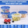 Freezer Storage Containers, [12 Pack-8 oz] Ultra Thick Freezer Containers