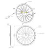 Adjusted Circular Air Vent Grate INOX AISI 316, Stainless Steel