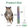 Lifreer Bird Scarers for Gardens, 5PCS Owl Shape Reflective Deterrents