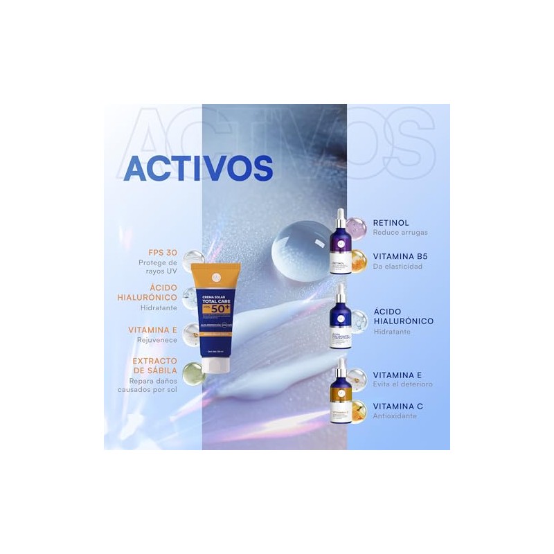 MIST JEWEL Kit Facial Completo Protector Solar FPS50 + 3