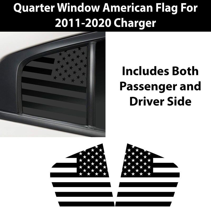 Bogar Tech Designs - PRECUT Quarter Window American Flag Vinyl