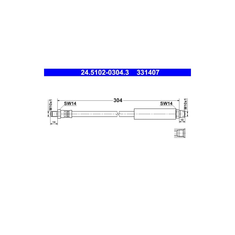 ATE 24.5102-0304.3 Brake Hoses and Accessories