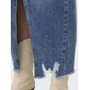 ONLY ONLEmma Life Women's Midi Jeans Skirt with Slit and