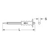 KS Tools 16 x 250mm Pointed Chisel with Hand Grip