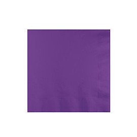 Club Pack of 500 Amethyst Purple Premium 3-Ply Disposable Paper Luncheon Napkins 6.5"