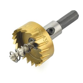 TOOLSTAR Hole Cutter Drill Bit 42mm HSS Carbide Tip Hole Saw Dental Cutter Drill Bit for Steel Metal Aluminum Boards