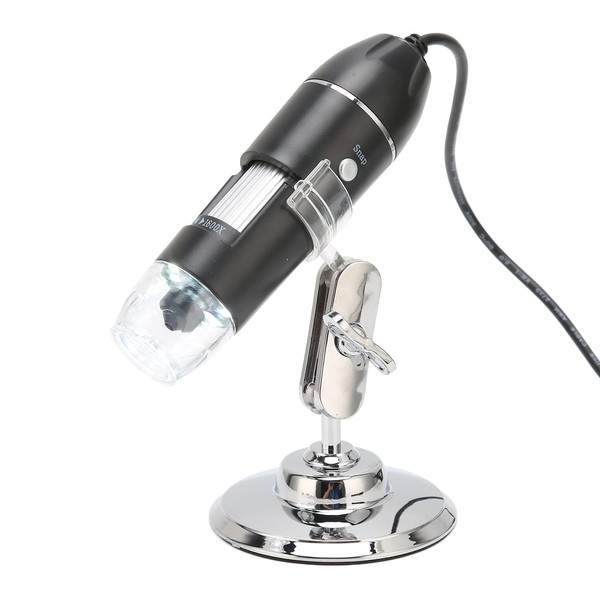 USB Digital Microscope, 50X‑1600X Magnification, Portable Handheld Microscopes with Adjustable