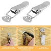 Waziaqoc 4 Pack Stainless Steel Spring Loaded Toggle Latch, Spring