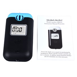 Drunk Driving Tester Blowing Type High Accuracy LCD Screen Handheld Breath Detector for Traffic Inspection MR688
