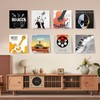 HEKORE 6Pcs Vinyl Record Display Shelf Wall Mount, Adhesive Clear