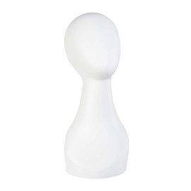 STUDIO LIMITED Durable PP Material Plastic Mannequin/Manikin Head for displaying Wigs, Hats, Necklaces (Pearl White)
