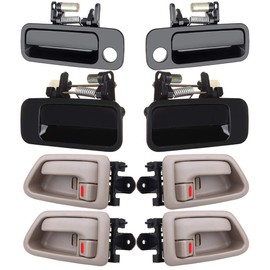 OCPTY Door Handles Exterior Interior Driver Passeneger Side Replacement fit 1997-2001 for Camry Outside Inside Door Handles(8pcs)