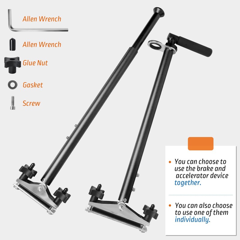 OceanicEcho Handicap Driving Hand Controls for Disabled Drivers,Car Pedal Assist