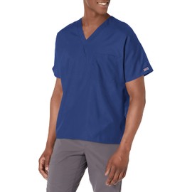 Cherokee Originals Unisex V-Neck Scrubs Shirt, Navy, Large