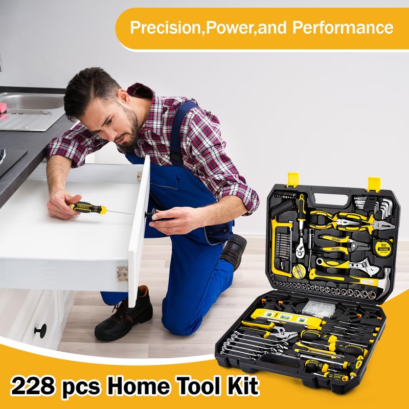 DOWELL Mechanic Tool Set Socket Wrench Auto Repair Tool Set