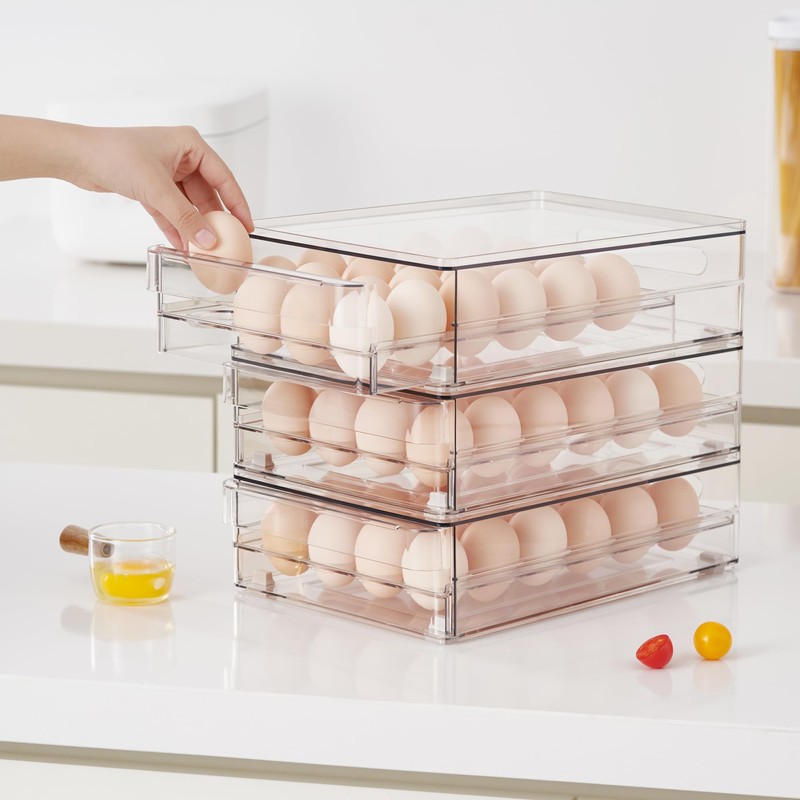 vacane 24 Capacity Egg Holder for Refrigerator Organizer Bins, BPA