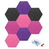 MECCANIXITY 8Pcs Hexagon Acoustic Panels 20x17.5cm B1 Fireproof Soundproof Foam