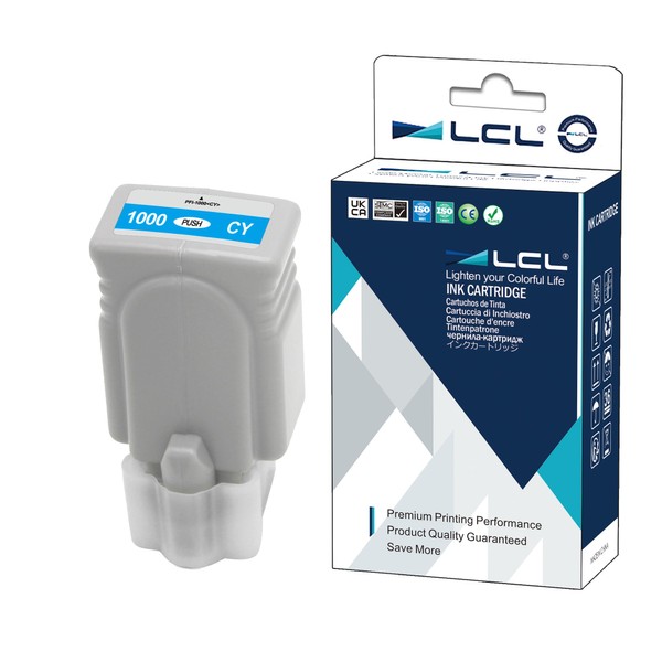 LCL Compatible Ink Cartridge PFI-1000 C PFI-1000C 0547C001 Pigment (1Pack