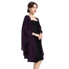 Chiffon Shawl Bridal Wedding Wrap Long Evening Scarves Scarf Grape