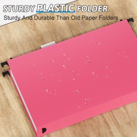 NORDUN Extra Capacity Legal Size Plastic Hanging File Folders,Heavy Duty 2 Inch Expansion,12 Pack Reinforced Expanding Legal Hanging Folders,Legal Filing Cabinet Folders for Bulky Files,Assorted Color