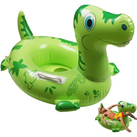 Pool Inflatables for Kids, Inflatable Pool Floats for Kids, Dinosaur Baby Swimming Float with Sound Tails and Handle, Kids Pool Inflatables for Boys Girls Summer Beach Water Sports Toys