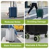 Hesdtcet Luggage Wheel Protectors Covers Suitcase Wheel Protectors Luggage Compartment