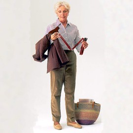 Carex Folding Adjustable Handle Cane with Walnut Handle - Foldable Walking Cane for Women and Men - Adjustable Height (33" - 37"), Anti-Slip Rubber Tip