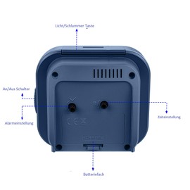 4.5 Zoll Vintage Retro Analoger Wecker, super leise, Nicht tickende Uhr mit Nachtlicht, Schlummerfunktion, batteriebetrieben, für Wohnzimmer, Schlafzimmer, Nachttisch, Schreibtisch