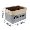 PET ARTIST Dog Toy Basket, Collapsible Dog Toy Bin Box