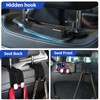 4 Pcs Car Hooks for Headrest, Car Seat Hooks Purse