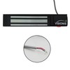 Visionis VS-VISML300LED-BL Indoor 300lbs Black Electromagnetic Lock with LED Sensor