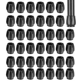 CYH 40 Pcs Round Rubber Chair Leg Protectors Chair Leg Protectors Non-Slip Scratch Resistant for Round Furniture Legs (17-21mm)