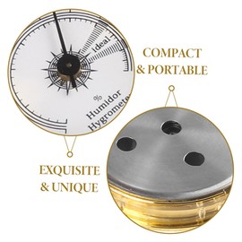 PACKOVE Analog Hygrometer Mechanical Humidor Humidity Gauge for Musical Instruments Compact and Durable High Precision Measurement Tool for Enthusiasts