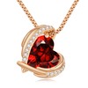 CDE Necklace Women's Rose Gold Heart Necklace for Women Jewellery
