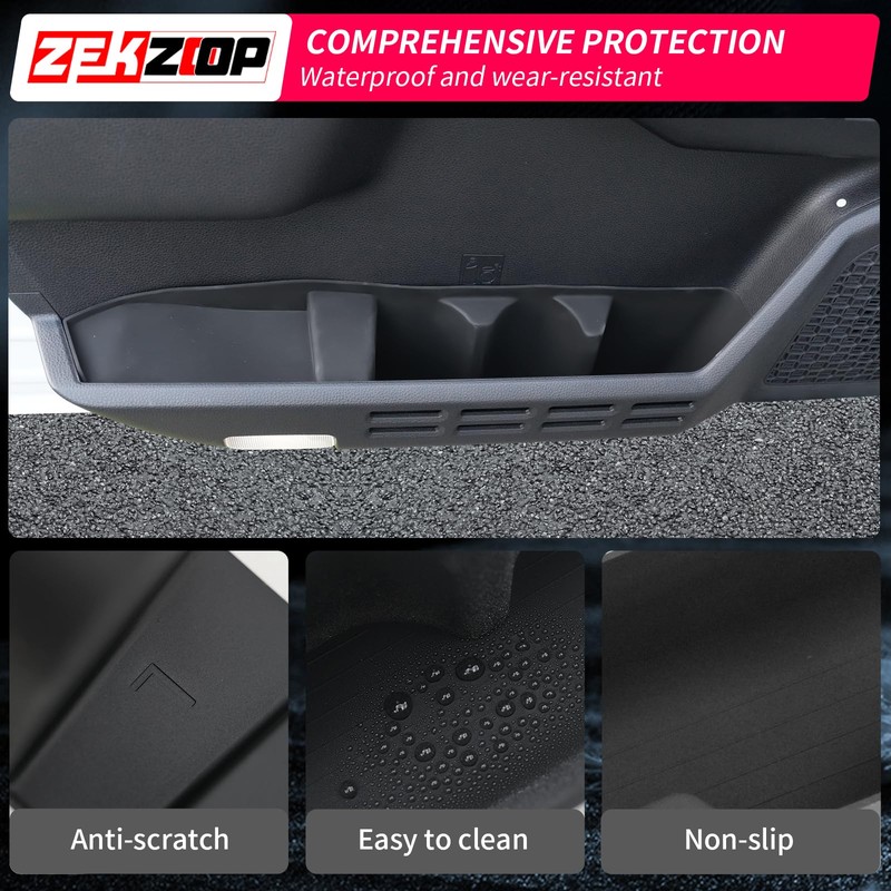 Zekzoop 2PCS Front Door Side Storage Tray Compatible with 2025